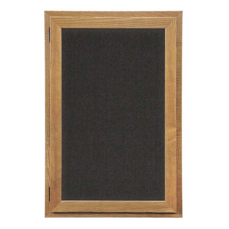 United Visual Products Outdoor Enclosed Combo Board, 42"x32", Satin Frame/Burgundy & Apricot UVCB4232OD-BURGUN-APRICOT